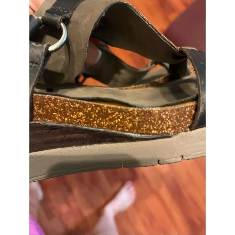 OTBT Maverick Platform Leather T strap Thong Slingback size 9. - Picture 13 of 15